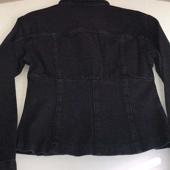 Topshop Moto Denim Jacket with Corset Bottom NWOT - Picture 6 of 8